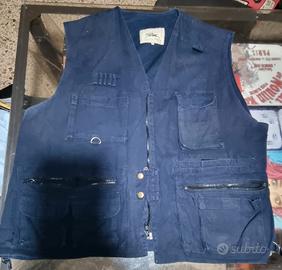 gilet blu caccia TG 60 italiana 