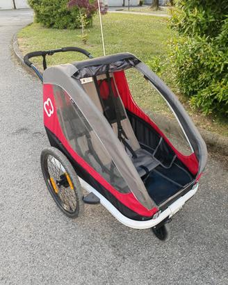 Rimorchio bici Hamax biposto / passeggino