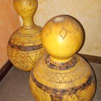 2 zucche Africane "Calabash" strumenti musicali.