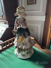Statua Capodimonte Dama - ceramiche Rea