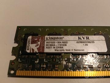 Modulo di Memoria RAM DDR2 da 2 GB 