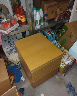 Cassettiera MALM rovere