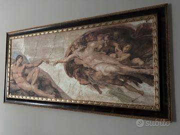 Quadro La Creazione di Adamo Michelangelo