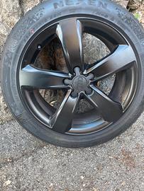 ruote  e ce4chioni audi nero opaco