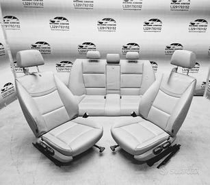 Set sedili in pelle grigia bmw serie 3 e90 2009-20