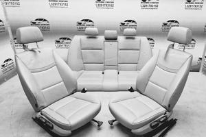 Set sedili in pelle grigia bmw serie 3 e90 2009-20