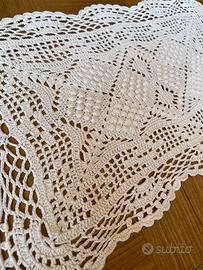 Grande centrino vintage uncinetto centrotavola