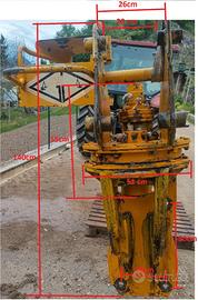 Ralla gru escavatore pinza tronchi