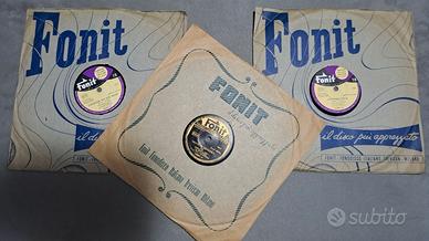 3 dischi Fonit 78 giri - Natalino Otto L. Morosini