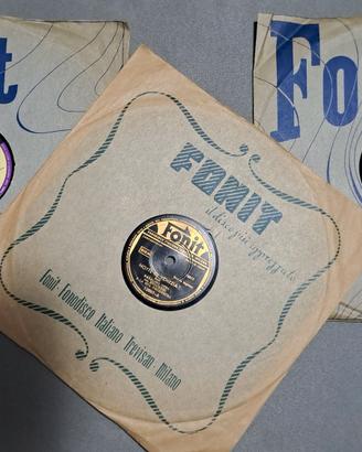 3 dischi Fonit 78 giri - Natalino Otto L. Morosini