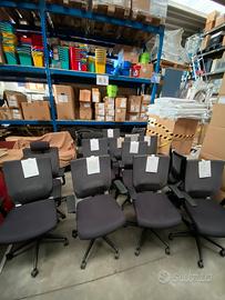 12 Sedute su rote da ufficio