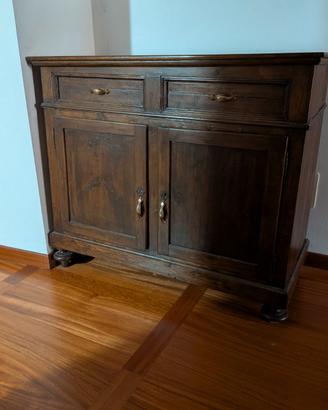Credenza in legno massello - 2 ante e 1 ribalta