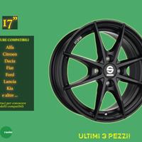 3 Cerchi in Lega Sparco Trofeo da 17" Alfa Ford e