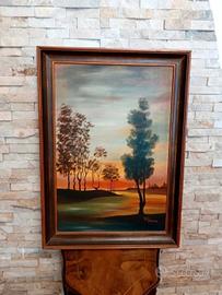 Quadro Olio vintage firmato Raffaele Fanton