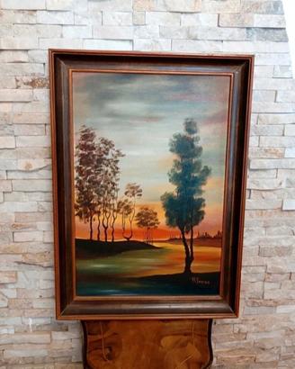 Quadro Olio vintage firmato Raffaele Fanton