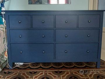 Cassettiera IKEA HEMNES 8 cassetti blu scuro