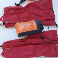 casco arrampicata cmp , ghette e rain cover