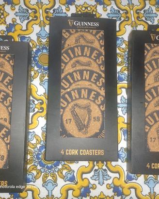 sottobicchieri in sughero Guinness
