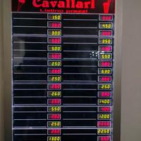 Insegna luminosa listino con telecomando prezzi