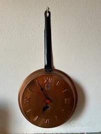 Orologio da parete  padella in rame vintage