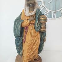Statua Re Magio Moro Baldassarre 75 cm Resina Bomp