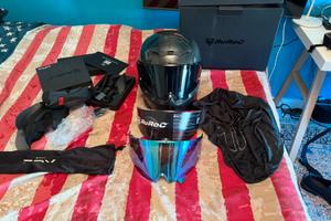 Ruroc eox liquid carbon casco integrale in carbon