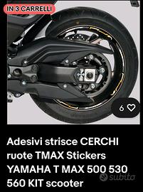 Adesivi ruote per Tmax 