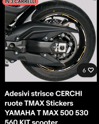 Adesivi ruote per Tmax 