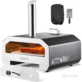 VEVOR Forno per Pizza a Doppio Combustibile da Est