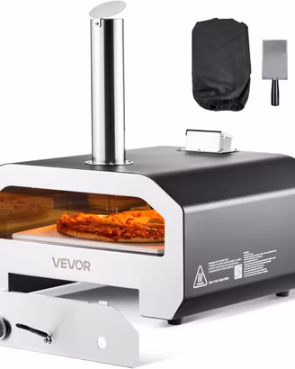 VEVOR Forno per Pizza a Doppio Combustibile da Est