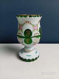 Vaso in Vetro di Bohemia prima metà 900