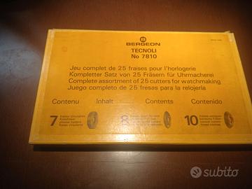 set di frese a modulo bergeon tecnoli