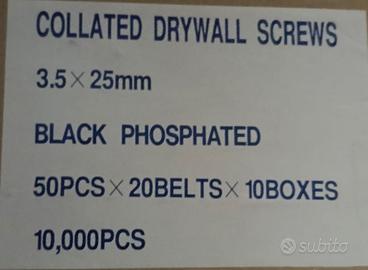 Viti a nastro per cartongesso