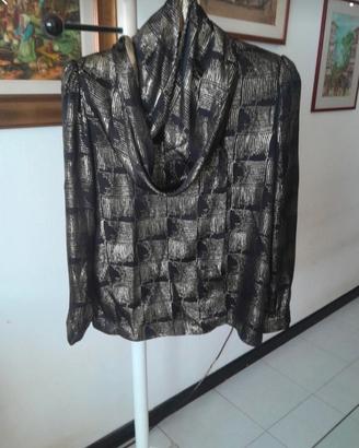 Valentino bluse nera e oro vintage