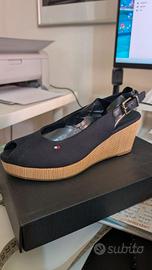 Sandalo con zeppa Tommy Hilfiger originale