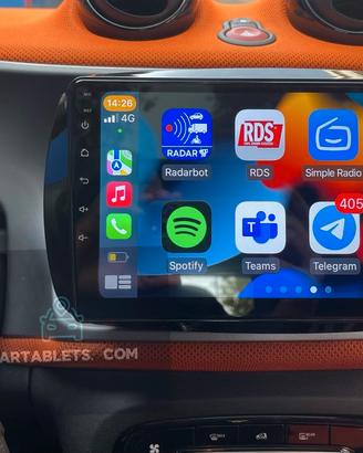 Autoradio 9 pollici Smart 453 / carplay / android