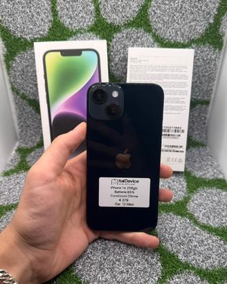 IPhone 14 256gb Nero - Gar. 12 Mesi