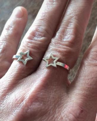Anello doppio stelle