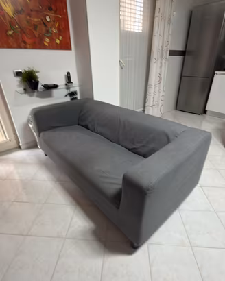Divano 3 posti sfoderabile - colore grigio