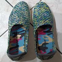 Scarpe basse da donna in tela colorate numero 38