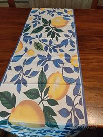 runner tavolo cucina limoni estivo giardino mare
