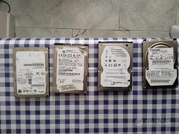 4 hard disk funzionanti  da formattare