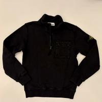 Felpa Stone Island con zip bambino 10 anni nera