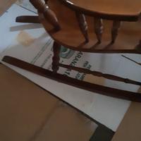 Sedia a dondolo da camera vintage