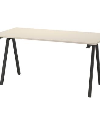TROTTEN Scrivania, bianco, 160x80 cm