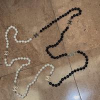 Collana timeless Contrast sautoir con perle
