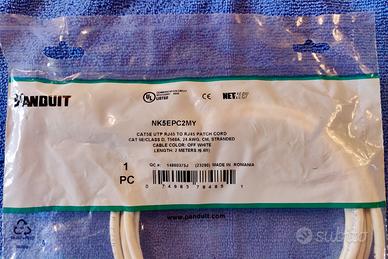 Cavo rete Panduit NK5EPC2MY - 2 mt., Col. Bianco