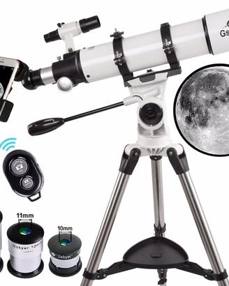 Telescopio 90/600 rifrattore astronomico Gskyer