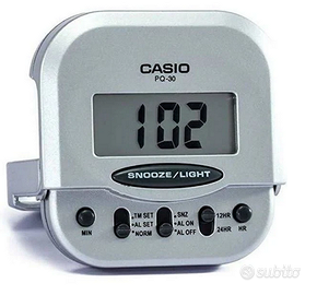 OROLOGIO SVEGLIA CASIO PORTATILE