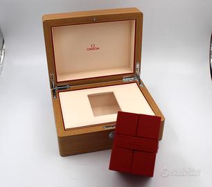 Omega Scatola Legno+ Service Box Rossa Originale